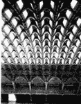 Интерьер главного зала Туринской выставки, Италия, 1948 г . Пролет 98 м . Инж. П.Л. Нерви.