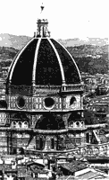купол Флорентийского собора Сайта Мария дель Фьоре , 1420 — 1434 гг . Архит . Брунеллеско